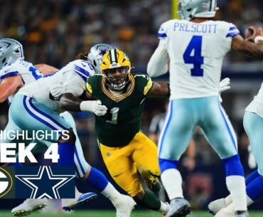 Green Bay Packers vs Dallas Cowboys Game Highlights | 2025 NFL Season Week 4