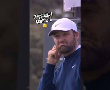 The flagstick won vs. World No. 1 🙃