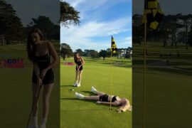 Amazing Golf Swing you need to see | Golf Girl awesome swing | Golf shorts | Ellis Mae