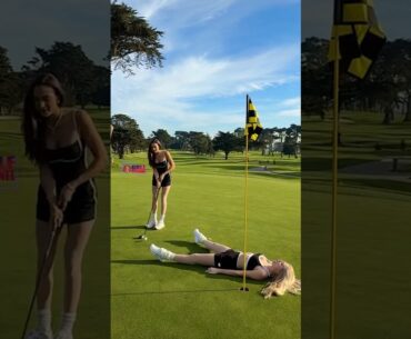Amazing Golf Swing you need to see | Golf Girl awesome swing | Golf shorts | Ellis Mae