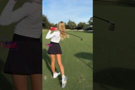 Amazing Golf Swing you need to see | Golf Girl awesome swing | Golf shorts | Christy Gilbert
