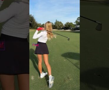 Amazing Golf Swing you need to see | Golf Girl awesome swing | Golf shorts | Christy Gilbert