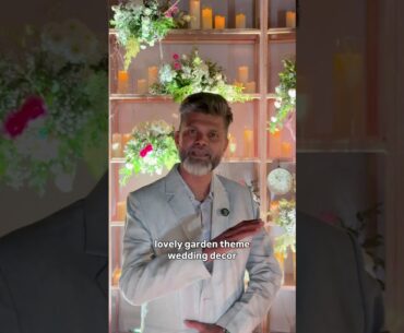 Garden theme wedding decor at Oxford Golf Resort, Pune