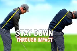 3 TRICKS to STAYING DOWN in the Golf Swing