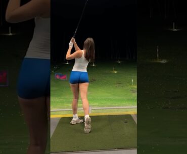 Amazing Golf Swing you need to see | Golf Girl awesome swing | Golf shorts | MOLLIE LOUISE WHITE