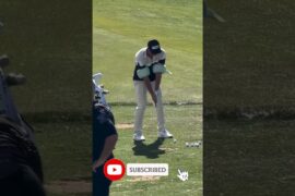 Viktor Hovland Warming Up at Pebble Beach #golf #pga #pebblebeach