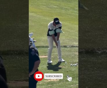 Viktor Hovland Warming Up at Pebble Beach #golf #pga #pebblebeach