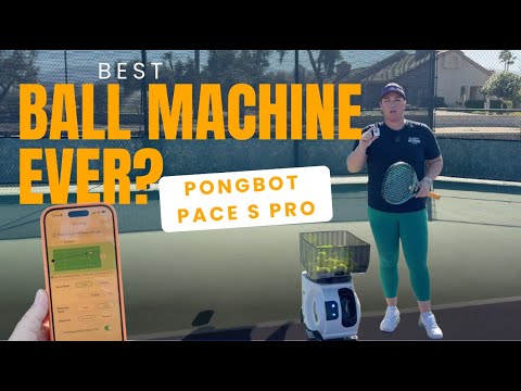 BEST TENNIS Ball Machine? PONGBOT Pace S Pro In Depth Review