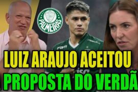 SÓ 40 MILHÕES E LUIZ ARAUJO É DO PALMEIRAS! ELIA JUNIOR ANALISOU OS REFORÇOS DO VERDÃO