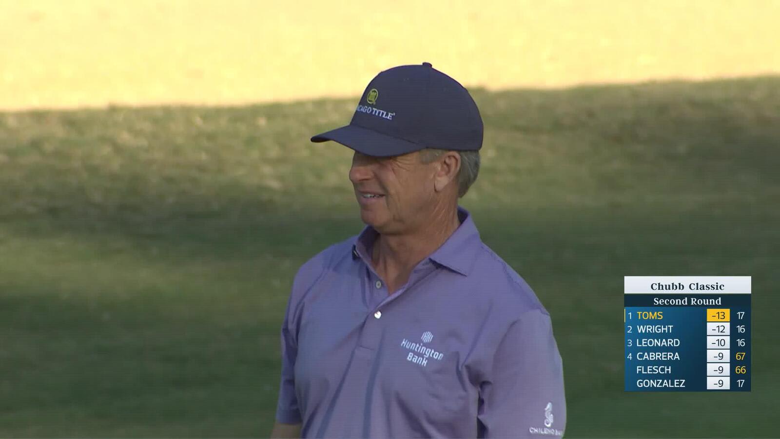 David Toms makes birdie putt on No. 18 at Chubb Classic