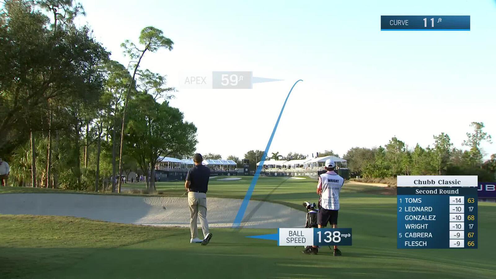 Michael Wright makes birdie on No. 18 at Chubb Classic