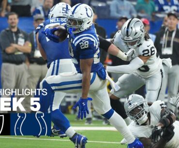 Las Vegas Raiders vs Indianapolis Colts Game Highlights | 2025 NFL Season Week 5