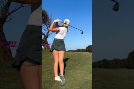 Amazing Golf Swing you need to see | Golf Girl awesome swing | Golf shorts | Grace Hallinan