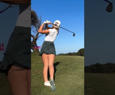 Amazing Golf Swing you need to see | Golf Girl awesome swing | Golf shorts | Grace Hallinan