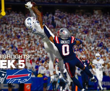 New England Patriots vs Buffalo Bills Game Highlights | 2025 NFL Season Week 5
