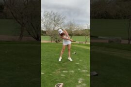 Perfect slo mo golf swing #golfswing #golf #golflife #golfer