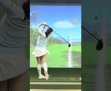 거리 계산 끝판왕 버디 🩵🤍 | KLPGA 한지민(Jimin Han) #응원릴레이 #한지민2026