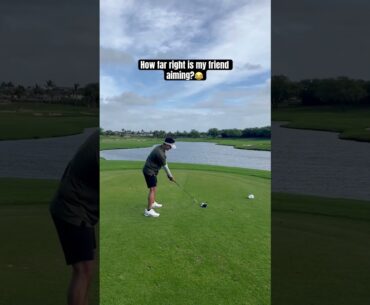 Bad Alignment Saved by Luck #golf #golfswing #shorts