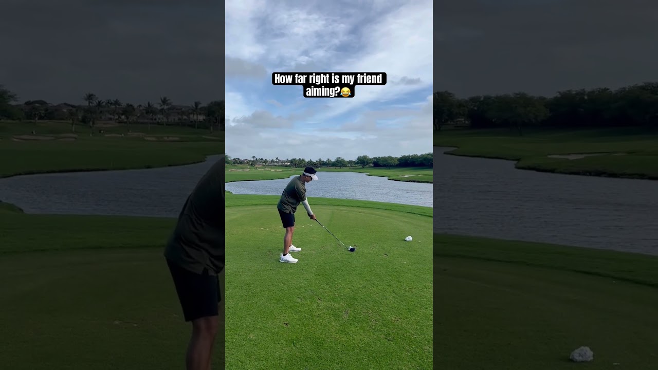 Bad Alignment Saved by Luck #golf #golfswing #shorts Bad Alignment Saved by Luck #golf #golfswing #shorts