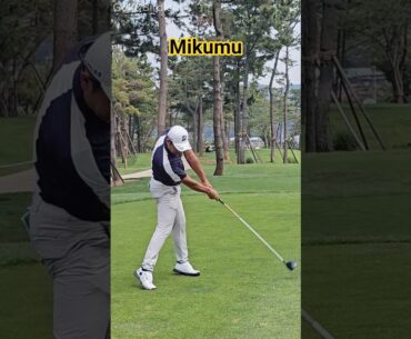 Mikumu HORIKAWA 드라이버 스윙 슬로우 모션 #shorts
