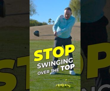 Stop Coming Over The Top With This Simple Fix #golf #golfswing #golftips