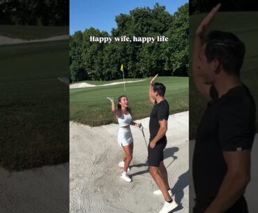 Happy wife = happy life 🤭 . . . . #relatable #relationship #golfergirl golf girl, golfing, golfers,