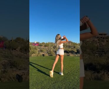 Amazing Golf Swing you need to see | Golf Girl awesome swing | Golf shorts | Anna Kbae