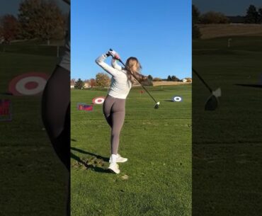 Amazing Golf Swing you need to see | Golf Girl awesome swing | Golf shorts | Morgan Rae