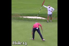 Gary Woodland's final holes from his 2019 US Open victory!  #golf #pga #usopen #fyp #pebble #viral