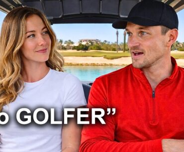 Can a female pro golfer beat a “wanna be” tour pro?