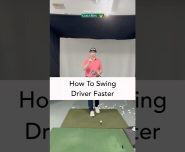 How to swing driver faster #golfcoach #golf #golftechnique #golfswing #golflesson
