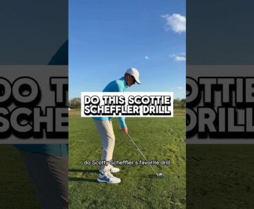 Do the Scottie Scheffler drill to make sure your downswing starts the right way! #golftips #golf