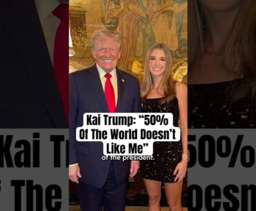 Trump’s Granddaughter Addresses Backlash #shorts #kaitrump #donaldtrump