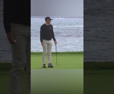 A drama-filled finish at Pebble Beach 😅 #shorts #golf #pgatour