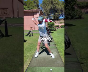 Why overswinging leads to poor contact #golfswing #golftips