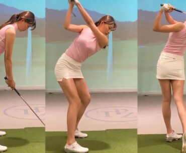 명품 백스윙탑포지션! KLPGA 이한솔 프로의 골프스윙!