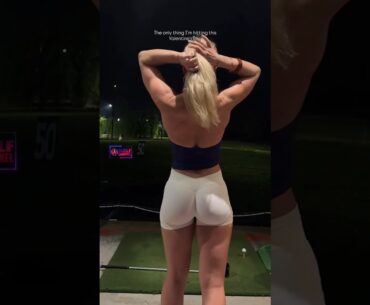 Amazing Golf Swing you need to see | Golf Girl awesome swing | Golf shorts | Antonia Harley