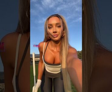 Amazing Golf Swing you need to see | Golf Girl awesome swing | Golf shorts | VAN EINERSON