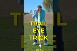 Trail Eye Trick for Better Contact INSTANTLY  #golf #golftips #golfswing