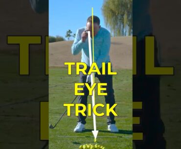Trail Eye Trick for Better Contact INSTANTLY  #golf #golftips #golfswing