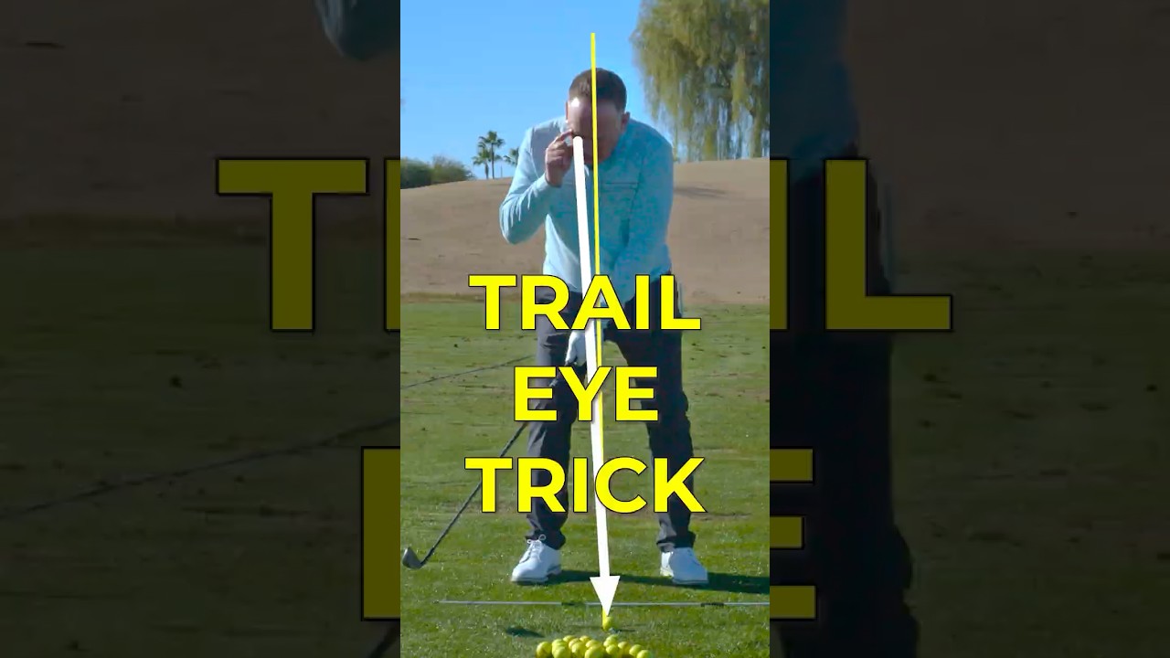 Trail Eye Trick for Better Contact INSTANTLY #golf #golftips #golfswing Trail Eye Trick for Better Contact INSTANTLY #golf #golftips #golfswing