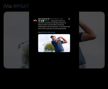 Lucas Glover PGA Tour Player Advisor Council Chairman | #pga #pgatour #zachriddlegolf #golf