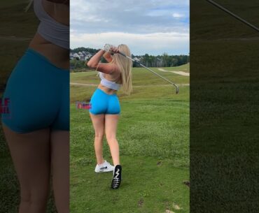 Amazing Golf Swing you need to see | Golf Girl awesome swing | Golf shorts | Kaelee Rene