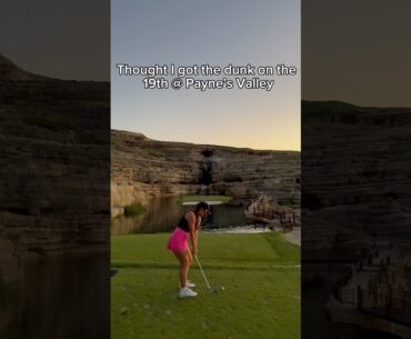 Hole in one on the 19th @ Payne’s Valley!?! #golfshorts #golfgirl #holeinone #golfswing