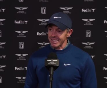 Rory McIlroy Shoots 5-Under (-5) at Riviera 🔥 | Thursday Flash Interview (Genesis)