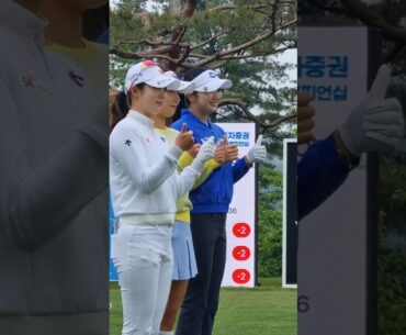 티샷 후 단체사진 타임📸1홀 박혜준.이동은.김재희