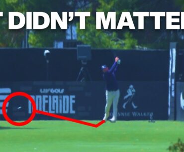Bryson DeChambeau topped his driver... and still made birdie