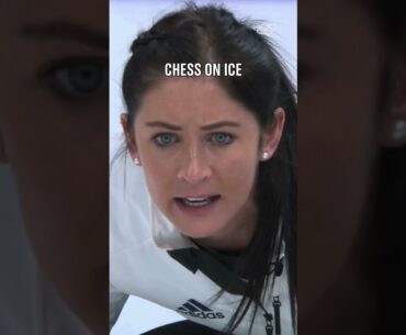 There's something so satisfying about a clever curling shot. 🥌 #Olympics #WinterSports #Curling