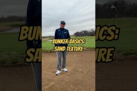 Bunker Basics:  Sand Texture #golflesson  #golf #golfinstruction #golftips #golfswing