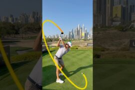 Joaquin Niemann golf swing on Shot Tracer app.